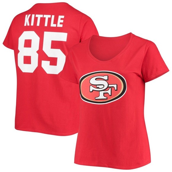 Fanatics Tops - Fanatics 49ers Kittle‎ 85 NFL T-Shirt V-Neck Top Football Jersey 3X NWT